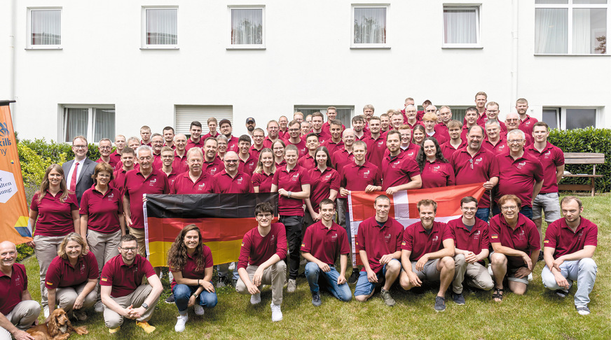 Zur Vorbereitung kam das gesamte Team Germany im Juni in Friedrichsdorf bei Frankfurt zusammen.