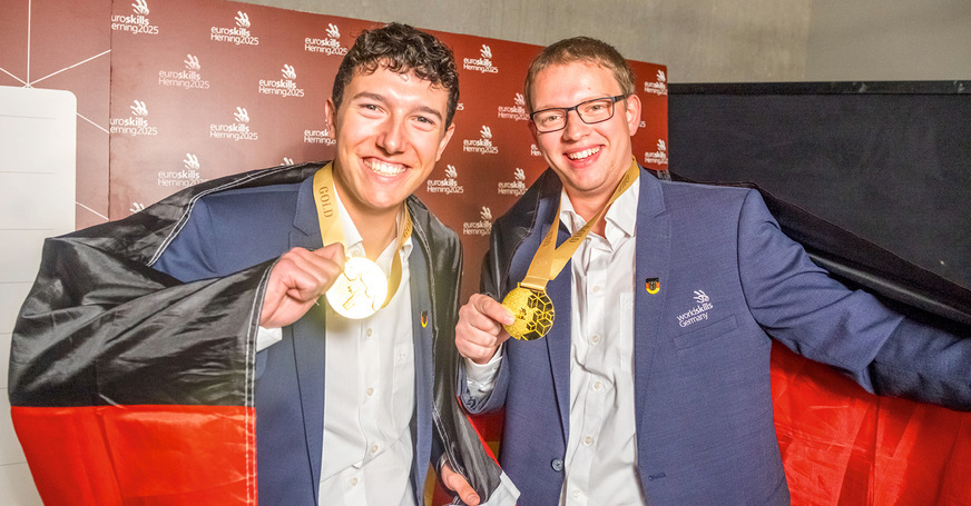 Kimi Wößner und Timo Dietrich, Gold in Mechatronik