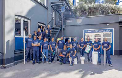 Die Mannschaft der Sebastian Fuchs Bad und Heizung GmbH und Co. KG aus Düsseldorf bezieht klar Stellung zum Thema Nachhaltigkeit: „Wir schrauben am Klimaschutz“.