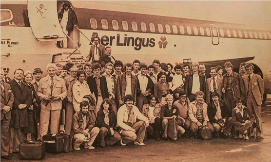 Jan Decker (1. Reihe, Fünfter von rechts) und die Deutsche Berufe-Nationalmannschaft von 1979.